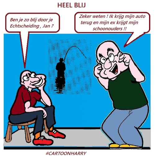 Cartoon: Heel Blij (medium) by cartoonharry tagged blij,cartoonharry