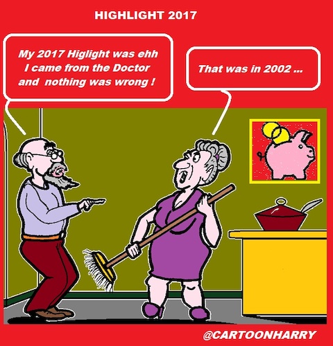 Cartoon: Highlight2017 (medium) by cartoonharry tagged mann,frau,highlight2017,dementia