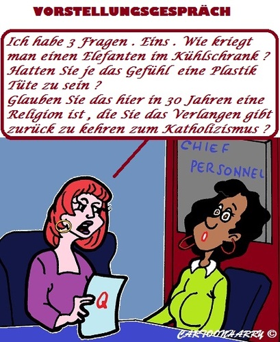 Cartoon: Job Fragen (medium) by cartoonharry tagged arbeit,job,fragen