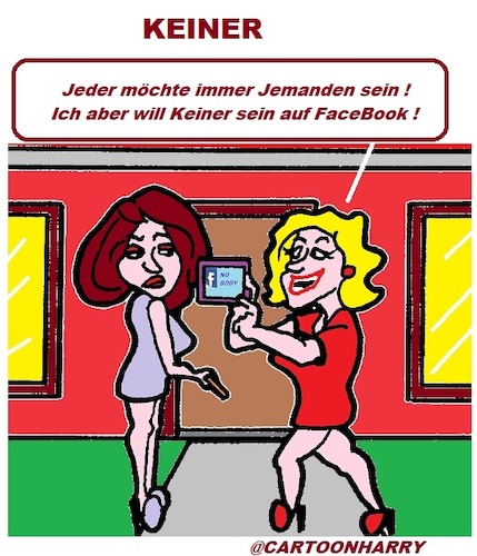 Cartoon: Keiner (medium) by cartoonharry tagged keiner,cartoonharry