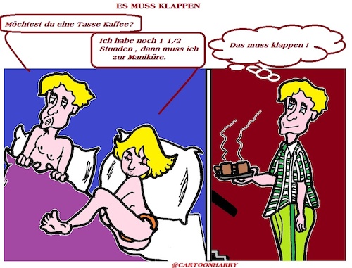 Cartoon: Könnte Klappen (medium) by cartoonharry tagged klappen,cartoonharry