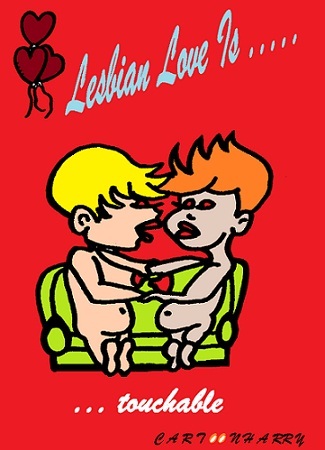 Cartoon: Lesbian Love (medium) by cartoonharry tagged cartoon,love,lesbian,lesbians,loveis,cartoonist,cartoonharry,dutch,toonpool
