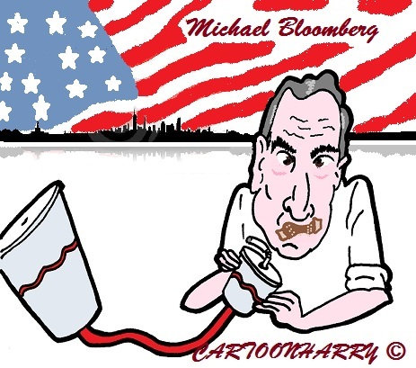Cartoon: Michael Bloomberg (medium) by cartoonharry tagged decision,bloomberg,mayor,newyork,usa,skyline,toons,cartoon,cartoonist,cartoonharry,dutch,toonpool