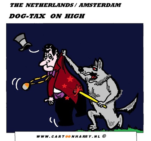 Cartoon: More Dog-Tax (medium) by cartoonharry tagged holland,dogtax,dog,tax,good,cartoon,cartoonharry,cartoonist,dutch,toonpool