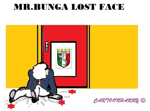 Cartoon: Mr Bunga (medium) by cartoonharry tagged faceless,out,bungabunga,berlusconi,italy