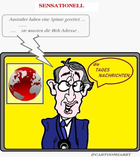 Cartoon: Nachrichten (medium) by cartoonharry tagged nachrichten,cartoonharry