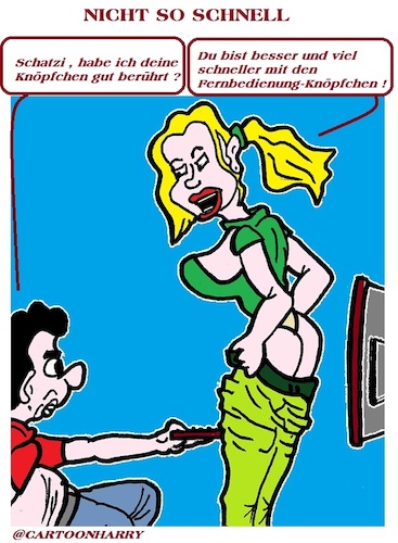 Cartoon: Nicht Sehr (medium) by cartoonharry tagged cartoonharry