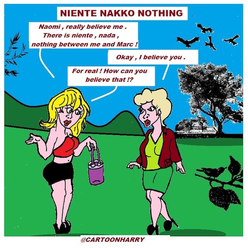 Cartoon: Niente Nakko (medium) by cartoonharry tagged nothing,cartoonharry