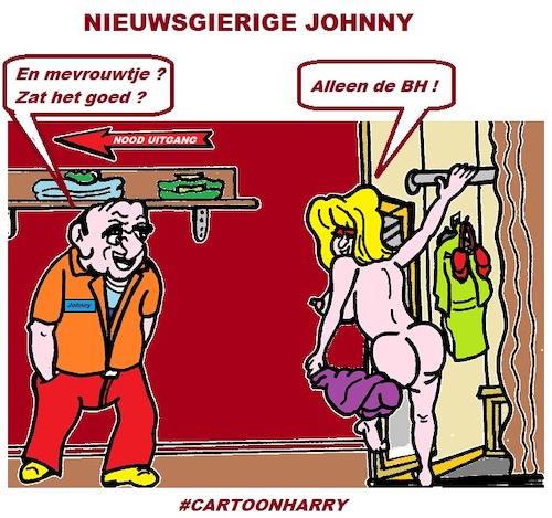 Cartoon: Nieuwsgierig (medium) by cartoonharry tagged nieuwsgierig,cartoonharry