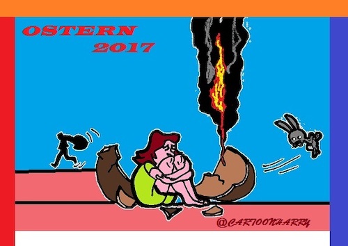 Cartoon: Ostern 2017 (medium) by cartoonharry tagged anschläge,ostern2017