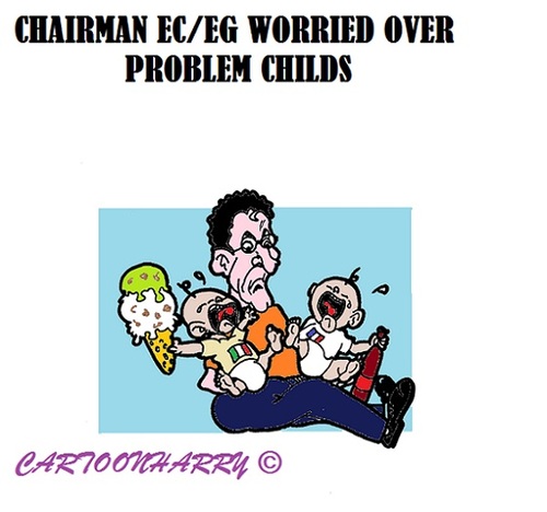 Cartoon: Problem Children (medium) by cartoonharry tagged europe,dijsselbloem,economic,italy,france,problems
