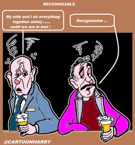 Cartoon: Recognizable (medium) by cartoonharry tagged recognizable,bar,drunk