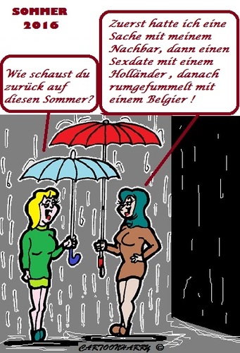 Cartoon: Sexy Sommer (medium) by cartoonharry tagged sommer,sexy,dates,2016,regen
