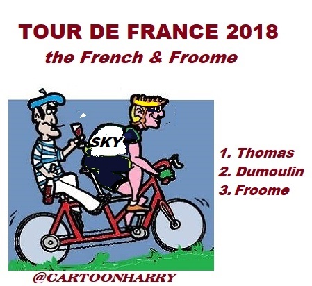 Cartoon: Tour devFrance 2018 (medium) by cartoonharry tagged tourdefrance2018,froome,cartoonharry