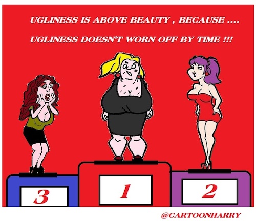 Cartoon: Ugliness (medium) by cartoonharry tagged ugliness,cartoonharry