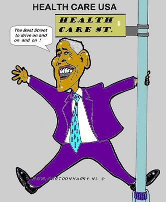 Cartoon: USA Health Care (medium) by cartoonharry tagged obama,cartoonharry,health,happy