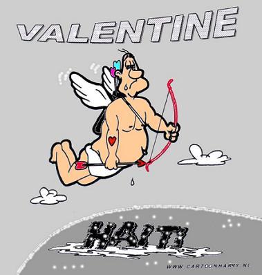 Cartoon: Valentine (medium) by cartoonharry tagged valentine,cartoonharry,haiti,tears