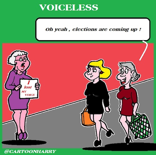 Cartoon: Voiceless (medium) by cartoonharry tagged voiceless,cartoonharry