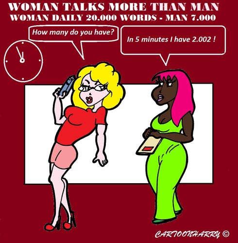 Cartoon: Women Talks (medium) by cartoonharry tagged chatting,talking,women,men,genetics,cartoons,cartoonists,cartoonharry,dutch,toonpool
