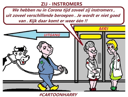 Cartoon: Zij Instromers (medium) by cartoonharry tagged zijinstromers,cartoonharr,corona
