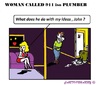 Cartoon: 911 (small) by cartoonharry tagged leakage,911,plumber,water,toonpool