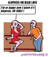 Cartoon: Alopecia (small) by cartoonharry tagged alopecia,hairloss,happy,curls