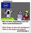 Cartoon: Augenfällig (small) by cartoonharry tagged augenfällig,kuh,belgien,intelligent,augen,cartoon,cartoonist,cartoonharry,dutch,toonpool