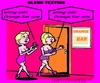 Cartoon: Blond Texting (small) by cartoonharry tagged bar,orange,blond,texting