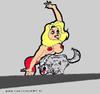 Cartoon: Bobtail and Girl (small) by cartoonharry tagged girl sexy dog cartoonharry nature