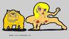 Cartoon: Bulldog and Girl (small) by cartoonharry tagged sexy bulldog girl cartoonharry
