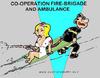 Cartoon: Cooperation (small) by cartoonharry tagged cooperation,nurse,firebrigade,sexy,backwards,cartoonharry