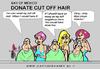Cartoon: Donate Hair (small) by cartoonharry tagged hair,cut,shaven,donate,cartoonharry
