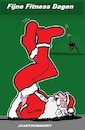 Cartoon: Fijne Fitness Dagen (small) by cartoonharry tagged kerst,fitness,kerstman