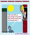 Cartoon: Get Inside (small) by cartoonharry tagged girl,blond,suicide,jump,inside,important,world,around