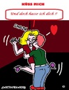 Cartoon: Hass Kuss (small) by cartoonharry tagged hass,kuss,liebe