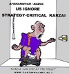 Cartoon: Karzai-Strategy Not Accepted (small) by cartoonharry tagged toilet,karzai,afghanistan,stay,strategy,accept,cartoonharry
