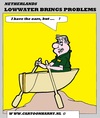 Cartoon: Lowwater Problems (small) by cartoonharry tagged lowwater,problems,rain,sun,dry,boats,shipping,rivers,cartoon,cartoonist,cartoonharry,dutch,europ