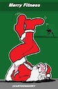 Cartoon: Merry Fitness (small) by cartoonharry tagged fitness,santa