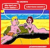 Cartoon: No Secrets (small) by cartoonharry tagged beach,naked,tattoos,summer,secrets