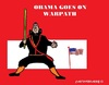 Cartoon: Obama (small) by cartoonharry tagged obama,usa,america,israel,ninja,cartoon,cartoonist,cartoonharry,dutch,toonpool