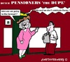 Cartoon: Pensioners (small) by cartoonharry tagged dupe,pensioners,holland,cartoon,cartoonharry,dutch,cartoonist,toonpool