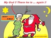 Cartoon: Present (small) by cartoonharry tagged present,santa
