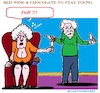 Cartoon: Red Wein and (small) by cartoonharry tagged red,wine,chocolate
