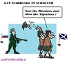Cartoon: Scottish Gays (small) by cartoonharry tagged scotland,russia,nigeria,marriage,gay