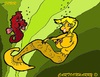 Cartoon: Seahorse (small) by cartoonharry tagged seahorse mermaid girls sexy cartoon cartoonist cartoonharry dutch toonpool