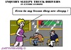 Cartoon: Sleepy Truckdrivers (small) by cartoonharry tagged truckdrivers,europe,sleepy,research,toonpool