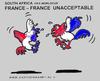 Cartoon: Unacceptable (small) by cartoonharry tagged soccer,football,france,french,coq,fifa,cock,cartoonharry