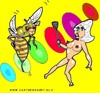 Cartoon: Wasp Girl (small) by cartoonharry tagged insects girls nude cartoonharry dutch cartoonist toonpool