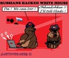 Cartoon: White House Hack (small) by cartoonharry tagged usa,russia,whitehouse,hackers,fsb