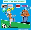 Cartoon: Wir kommen (small) by cartoonharry tagged uefa,women,fussball,football,champion,meisterinnen,cartoonharry
